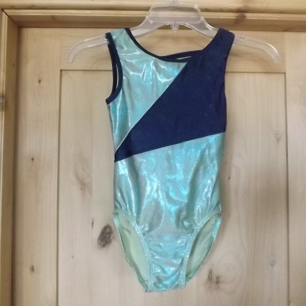 Blue and Green Leotard by Satara Leos - Child Large